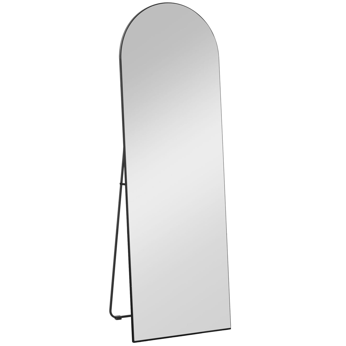 150cm Arched Full Length Mirror - Black